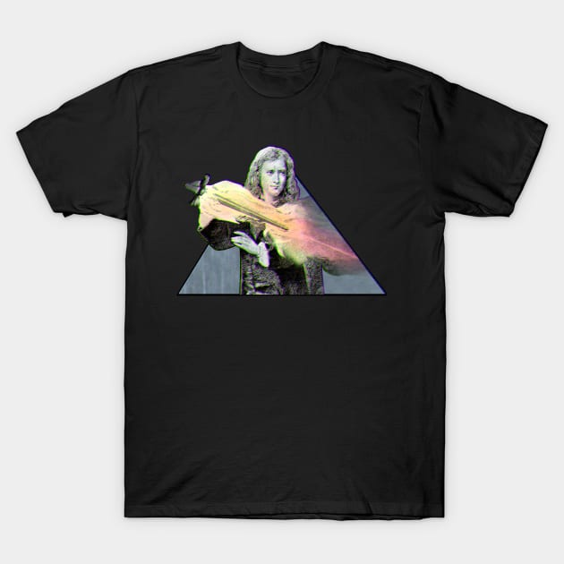 Newton's flaming laser sword T-Shirt by conquart